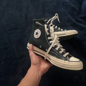 Converse Black and White High-Tops